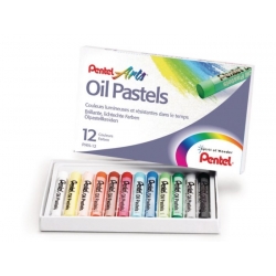 Pastele olejowe Pentel 12 kolorów
