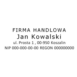 Pieczątka Wagraf a3