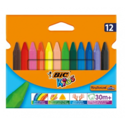 KREDKI ŚWIECOWE BIC Kids Plastidecor 12 szt