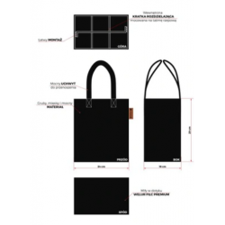 Torba vogo na butelki piwo woda welur premium