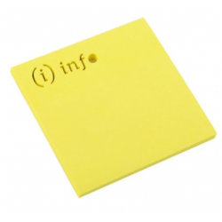Notes samoprzylepny text 75x75mm 50k info