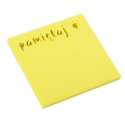 Notes samoprzylepny text 75x75mm 50k pamiętaj