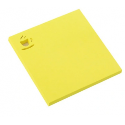 Notes samoprzylepny text 75x75mm 50k kawa