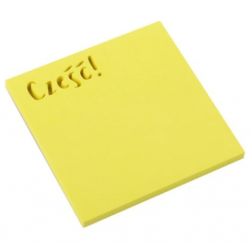 Notes samoprzylepny text 75x75mm 50k cześć