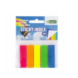 Zakładki indeksujące pp 45x12mm 5x25szt