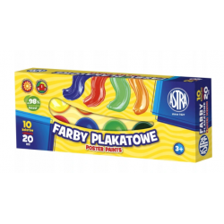 Farby plakatowe Astra 10 kolorów