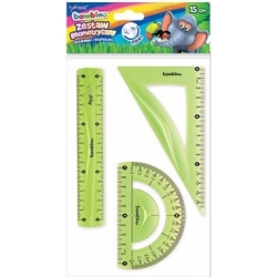 Zestaw geometryczny BAMBINO, 3 elementy, 15 cm, flexi