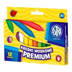 Kredki woskowe Astra Premium 12kol
