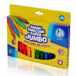 Kredki świecowe Super Jumbo Astra 12kol