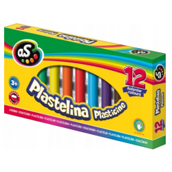 PLASTELINA 12 KOLORÓW NIETOKSYCZNA ASTRA
