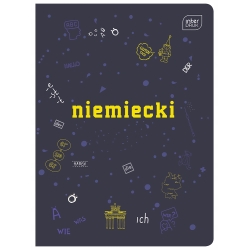 Zeszyt A5/60k kratka J. niemiecki + ściąga