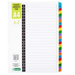PRZEKŁADKI INDEX LAMINOWANY A-Z