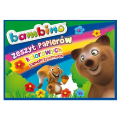 ZESZYT PAPIERÓW KOL. SAMOPRZYLEPNYCH  B4  BAMBINO