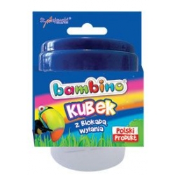 Kubek BAMBINO z blokadą wylania