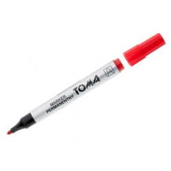Marker permanentny TOMA TO-090 czerwony