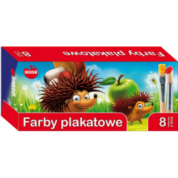 Farby plakatowe MONA 8 kolorów