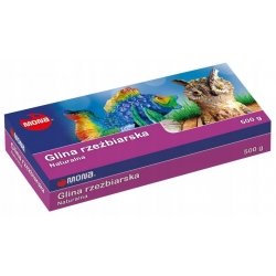 GLINA RZEŹBIARSKA NATURALNA 500g MONA GLINA RZEŹBIARSKA NATURALNA 500g MONA