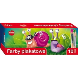 Farby plakatowe MONA 10 kolorów