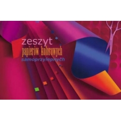 ZESZYT PAPIERÓW KOLOROWYCH SAMOPRZYLEPNYCH A4