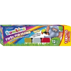 Farby Bambino 12 kolorów/20ml + 1 gratis