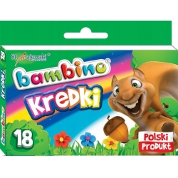 Kredki Świecowe 18 kolorów Bambino Kredki Świecowe 18 kolorów Bambino