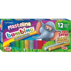 Plastelina BAMBINO, 12 kolorów