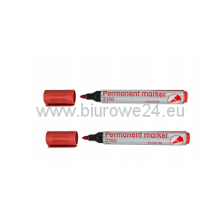 MARKER OKRĄGŁA KOŃCÓWKA PERMANENTNY - 2 szt. CZERWONY