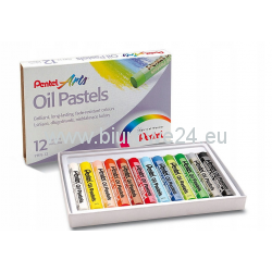 PASTELE OLEJNE 12 KOLORÓW PENTEL